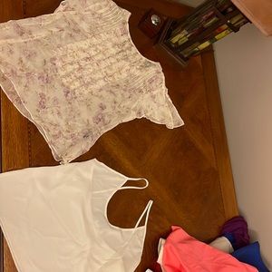 100% silk Ralph Lauren shell and blouse